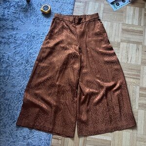A.L.C. Rust Wide-Leg Pants